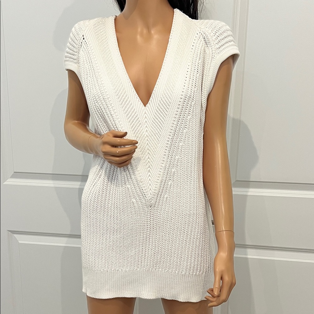 Rag & Bone White Knit Tunic